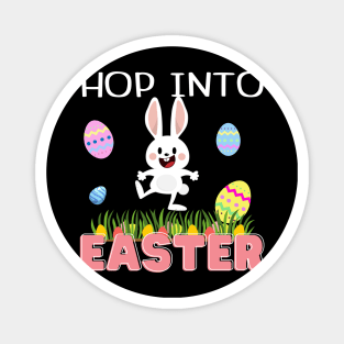 Cute Hop Into Easter Squad Rabbit Bunny Cousin Crew Kids Man Magnet